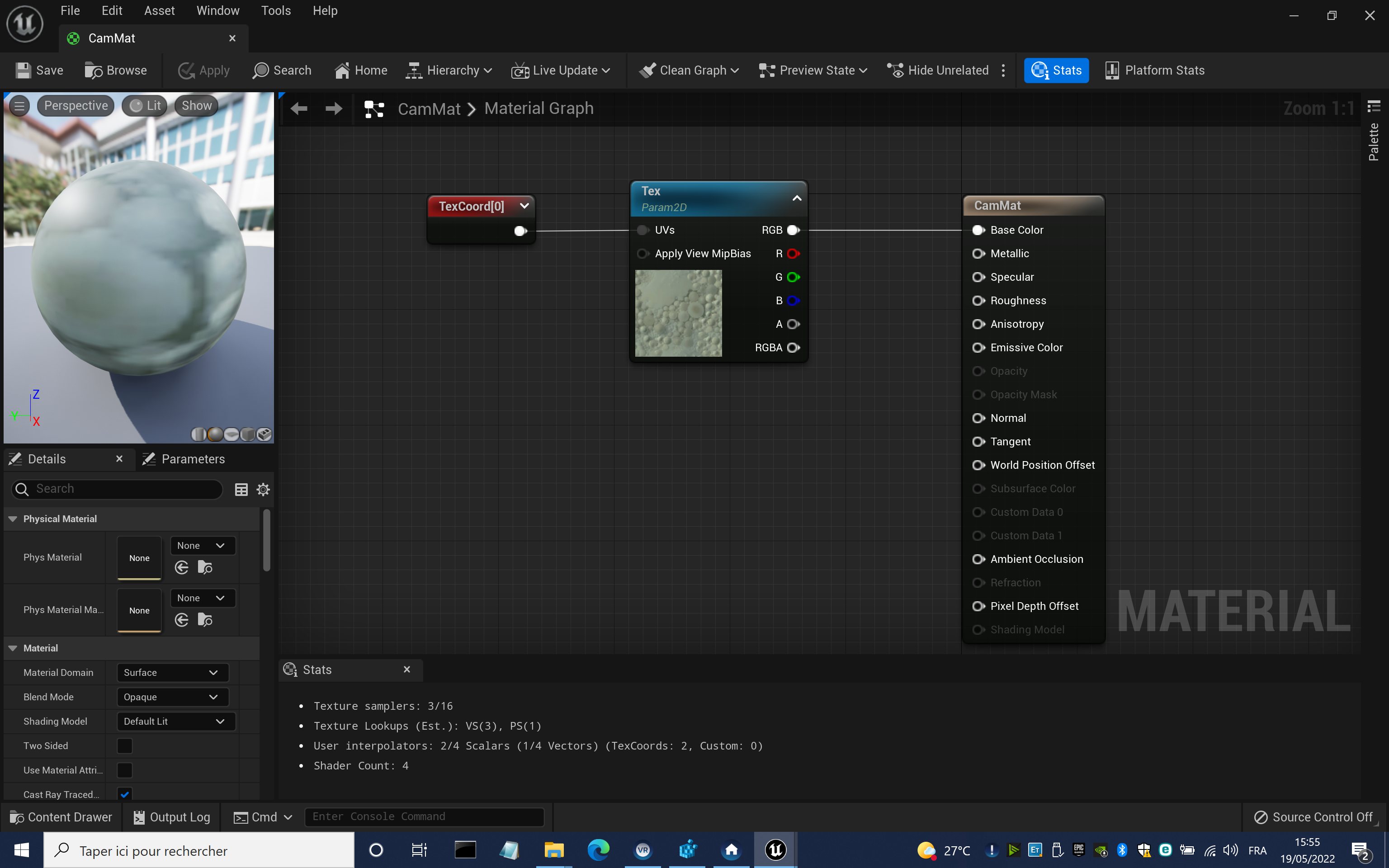 Exemple de liaison avec un matériel